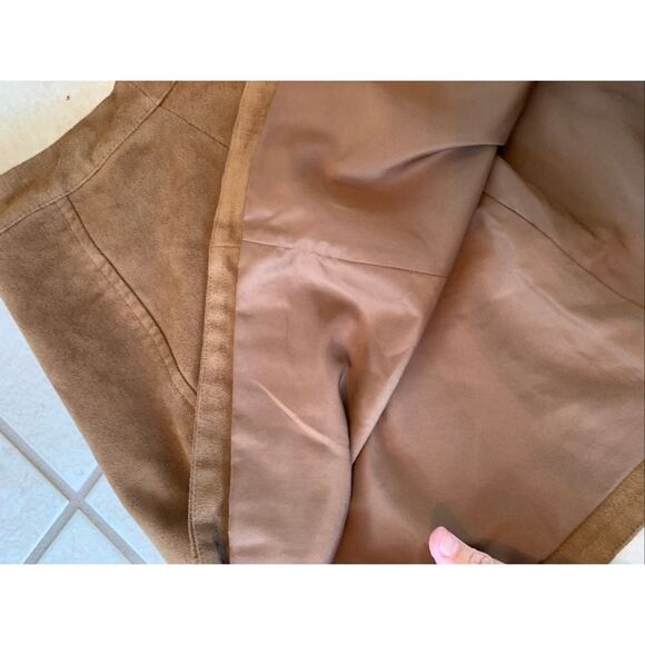 Abercrombie & Fitch Brown Faux Suede Mini Skirt - Picture 3 of 7